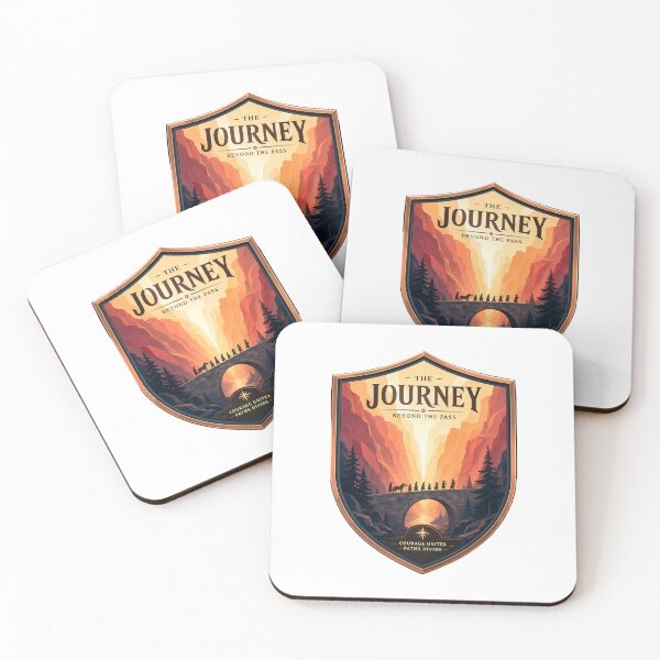 Item preview, The Journey Beyond The Pass - Epic Fantasy Adventure Art designed and sold by FrontierCosmic.