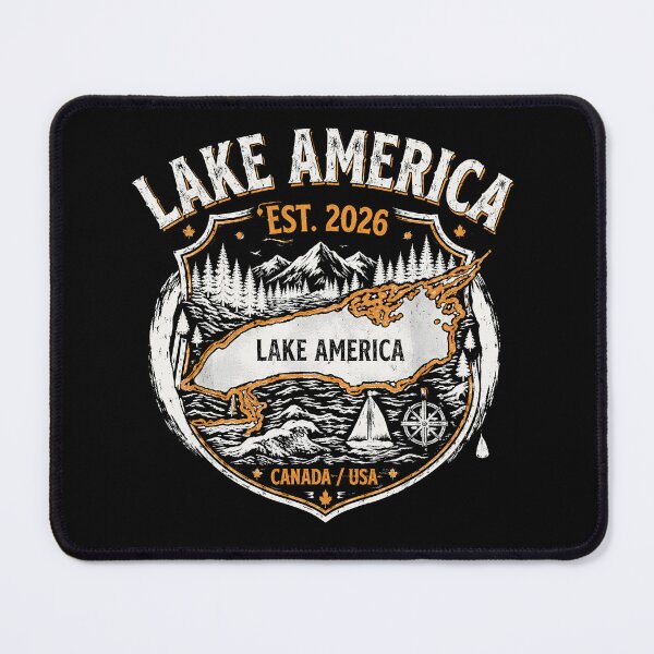 Item preview, Lake America Vintage Outdoor Adventure Canada USA Retro Lake Map designed and sold by Abigaildixon92.