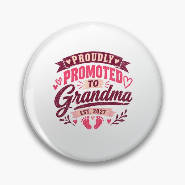 Item preview, Proudly Promoted To Grandma Est. 2027 New Grandmother Pregnancy Announcement designed and sold by RetroMini2026.
