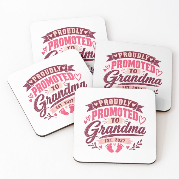 Item preview, Proudly Promoted To Grandma Est. 2027 New Grandmother Pregnancy Announcement designed and sold by RetroMini2026.