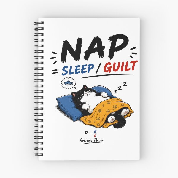 Item preview, AVERAGE POWER | Funny Cat Nap Physics Pun designed and sold by ianm1028.
