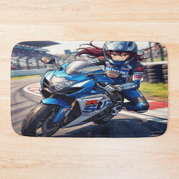 Item preview, Retro Gaming Blue Rider - 2000s Superbike Anime Art designed and sold by JMAVILA ART.