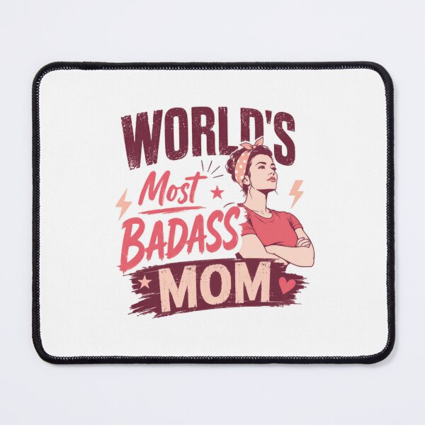 Item preview, World's Most Badass Mom Motherhood Parent Gift designed and sold by SkeletonsDanger.