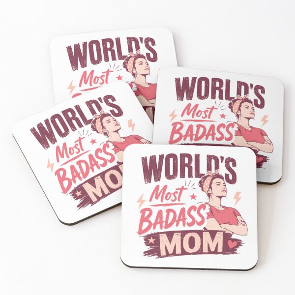 Item preview, World's Most Badass Mom Motherhood Parent Gift designed and sold by SkeletonsDanger.