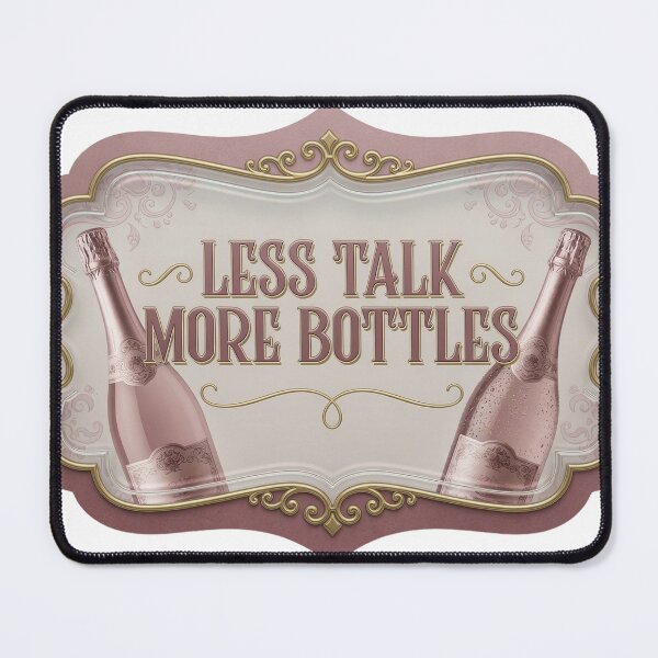 Item preview, Playful Colorful LESS TALK MORE BOTTLES designed and sold by dazzlemakers.