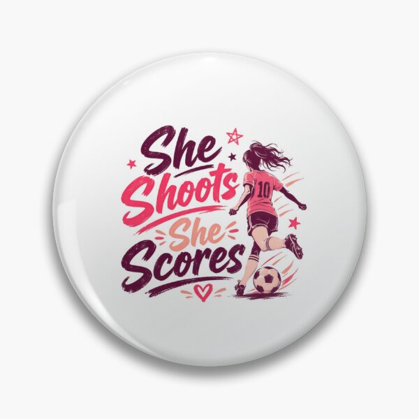 Item preview, She Shoots She Scores Women's Soccer Player Goal designed and sold by HumansStuck12.