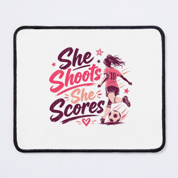 Item preview, She Shoots She Scores Women's Soccer Player Goal designed and sold by HumansStuck12.