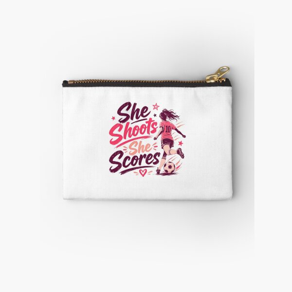 Item preview, She Shoots She Scores Women's Soccer Player Goal designed and sold by HumansStuck12.