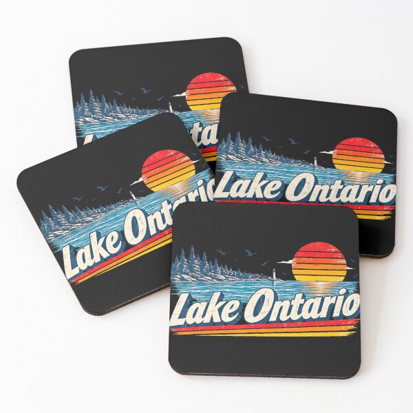 Item preview, Retro Lake Ontario Vintage Great Lakes Design designed and sold by linendaust.