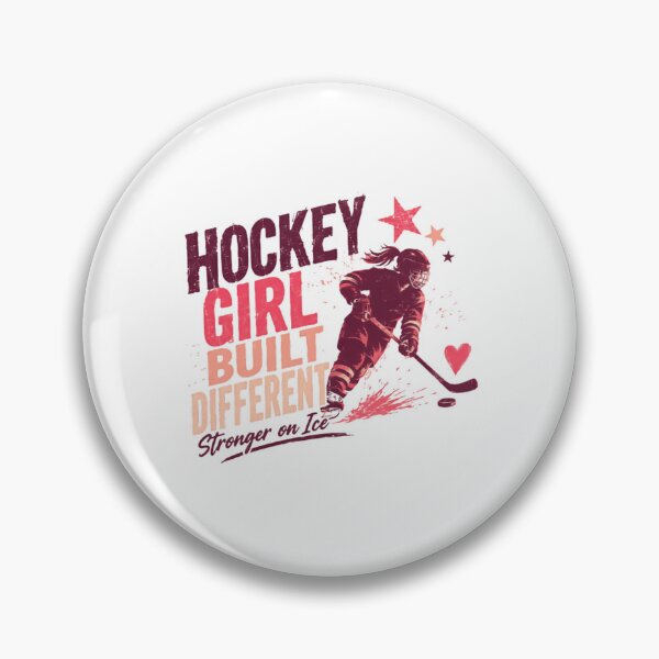 Item preview, Hockey Girl Built Different Stronger On Ice Female Player Athlete designed and sold by SkeletonsDanger.