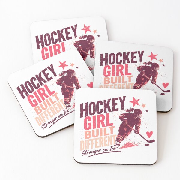 Item preview, Hockey Girl Built Different Stronger On Ice Female Player Athlete designed and sold by SkeletonsDanger.