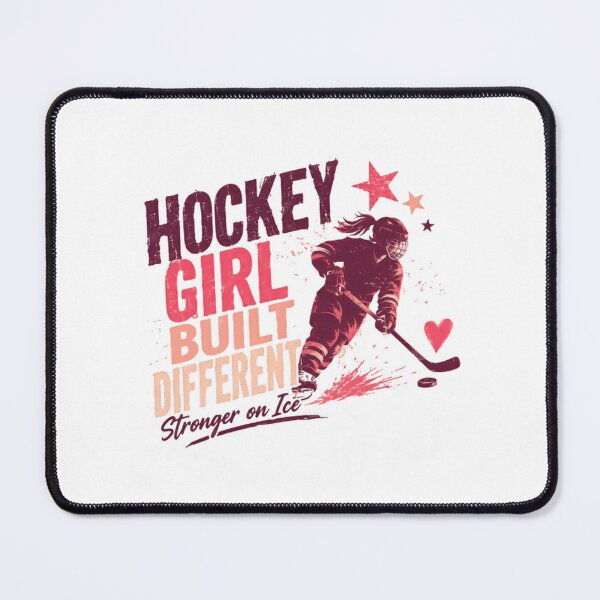 Item preview, Hockey Girl Built Different Stronger On Ice Female Player Athlete designed and sold by SkeletonsDanger.