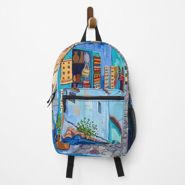 Item preview, Chefchaouen Acrylic Print, Morocco Travel Poster designed and sold by POSTERIOCREW.