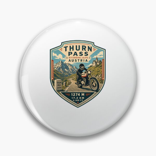 Item preview, Thurn Pass Kitzbühel Alps Austria Motorcycle Touring Adventure Rider designed and sold by Star3NowForMe.