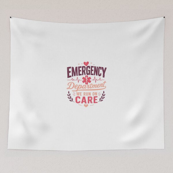 Item preview, Emergency Department We Run On Care Healthcare Professional ER Nurse Doctor Gift designed and sold by HumansStuck12.