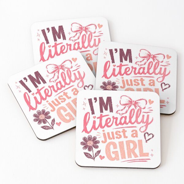 Item preview, I'm Literally Just A Girl Feminine Quote Women designed and sold by SkeletonsDanger.