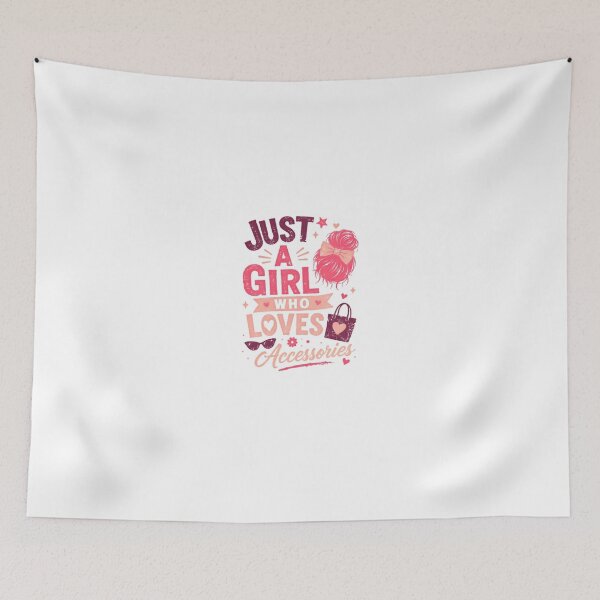 Item preview, Just A Girl Who Loves Accessories Fashion Woman Style Lover designed and sold by HumansStuck12.