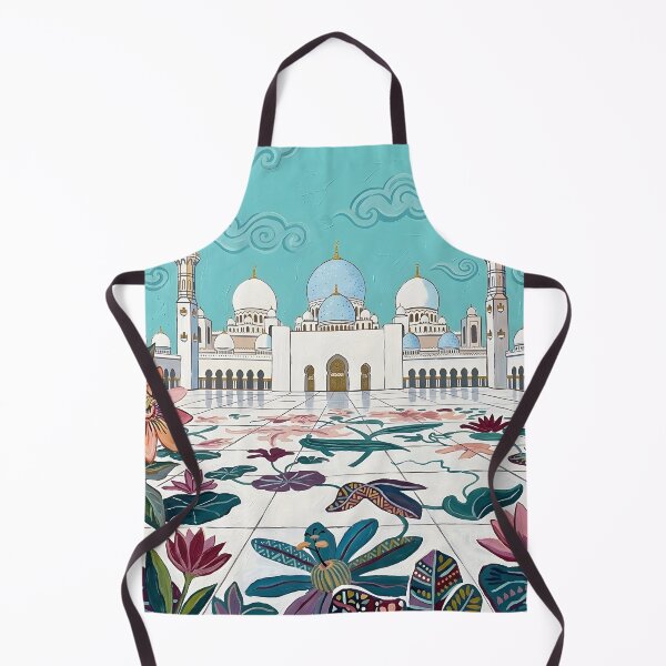 Item preview, Abu Dhabi Acrylic Print, Sheikh Zayed Grand Mosque Travel Poster  designed and sold by POSTERIOCREW.