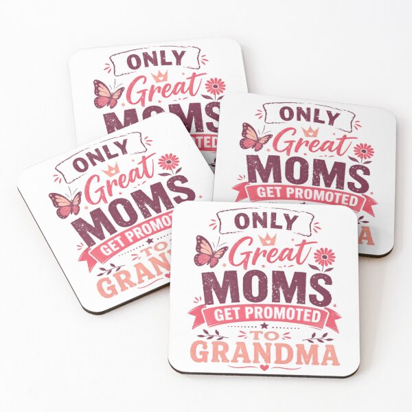 Item preview, Only Great Moms Get Promoted To Grandma New Grandparent Announcement designed and sold by SkeletonsDanger.