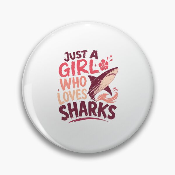 Item preview, Just A Girl Who Loves Sharks Ocean Marine Animal Lover designed and sold by SkeletonsDanger.