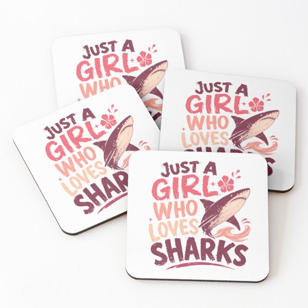 Item preview, Just A Girl Who Loves Sharks Ocean Marine Animal Lover designed and sold by SkeletonsDanger.