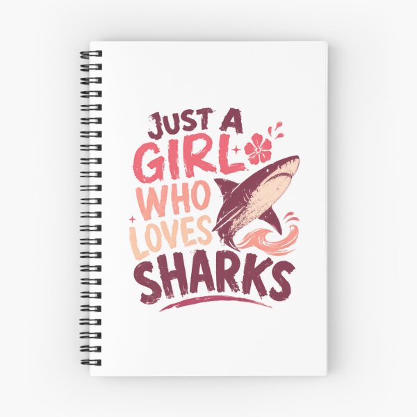 Item preview, Just A Girl Who Loves Sharks Ocean Marine Animal Lover designed and sold by SkeletonsDanger.