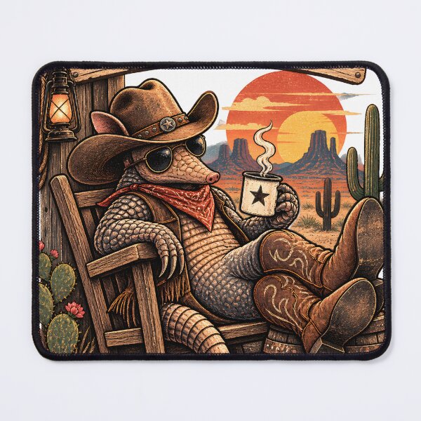 Item preview, Not Today Not Tomorrow Either – Funny Cowboy Armadillo designed and sold by LinaDesign Store.