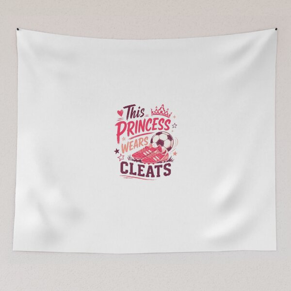 Item preview, This Princess Wears Cleats Soccer Girl Player Woman Athlete designed and sold by HumansStuck12.