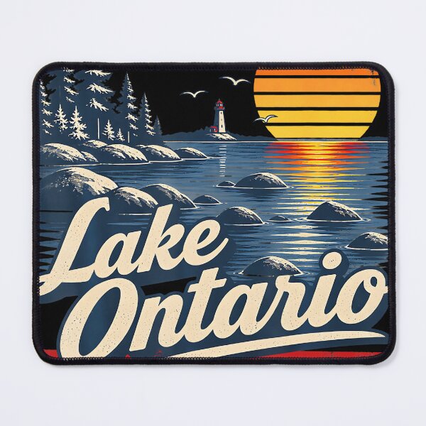 Item preview, Retro Sunset Great Lakes Lake Ontario Design designed and sold by walthfehrl.