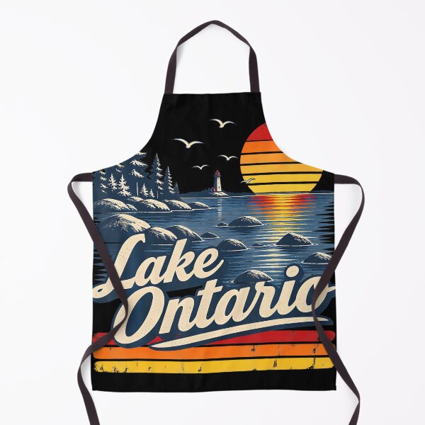 Item preview, Retro Sunset Great Lakes Lake Ontario Design designed and sold by walthfehrl.