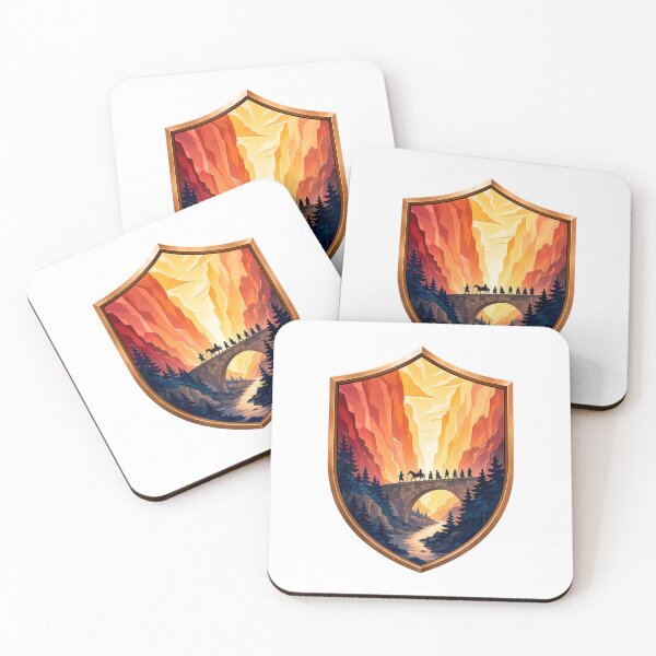 Item preview, The Epic Journey - Fantasy Fellowship Nature Landscape designed and sold by FrontierCosmic.