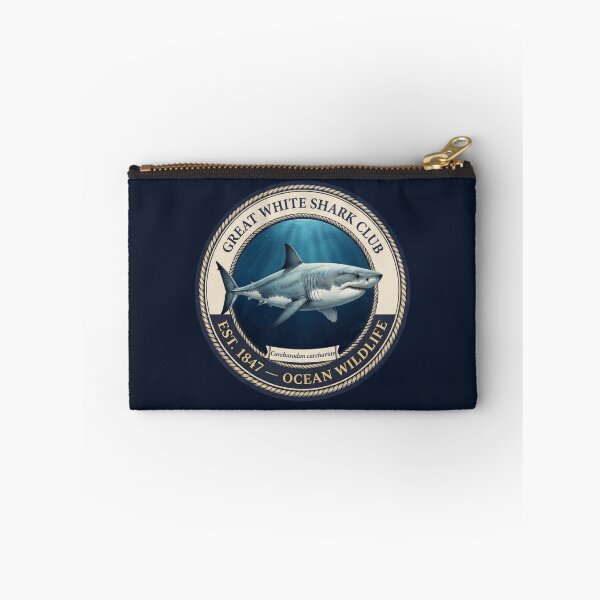 Artikelvorschau, Vintage-Abzeichen des Great White Shark Clubs, Meereslebewesen entworfen und verkauft von CalmCapy Co.