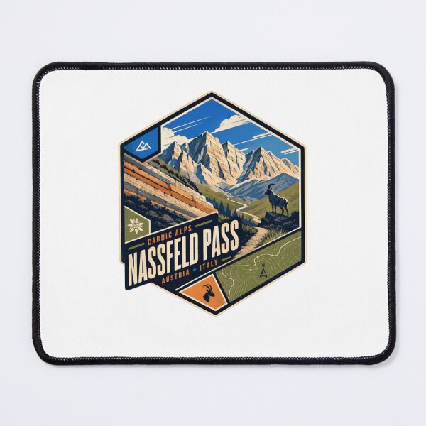 Item preview, Carnic Alps Nassfeld Pass Austria Italy Alpine Travel Hiking Adventure designed and sold by Star3NowForMe.