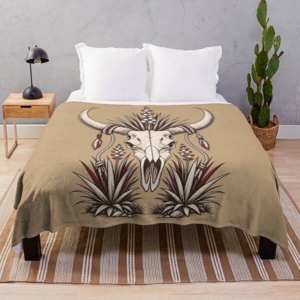 Item preview, Vintage Western Longhorn Skull & Agave Graphic designed and sold by JonelCrafts.