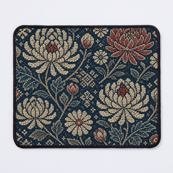 Item preview, Tsugaru Kiku Folk – Indigo Kogin-Inspired Chrysanthemum Pattern designed and sold by MarekoraStudio.
