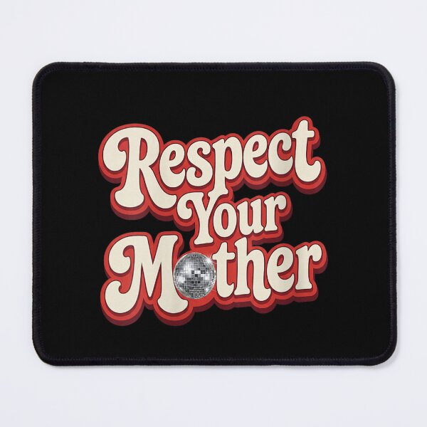 Item preview, Women's Respect Your Mother! Retro Inspired Quote Groovy Disco Ball V-Neck designed and sold by LeonellDavy.