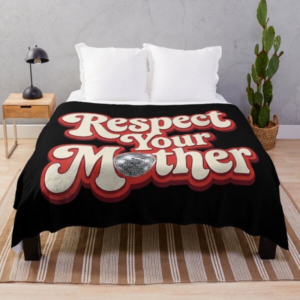 Item preview, Women's Respect Your Mother! Retro Inspired Quote Groovy Disco Ball V-Neck designed and sold by LeonellDavy.