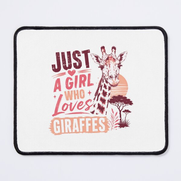 Item preview, Just A Girl Who Loves Giraffes Wildlife Animal Lover Women designed and sold by SkeletonsDanger.