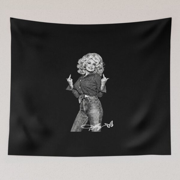 Item preview,  Dolly Parton Middle Finger 80s Vintage designed and sold by GinaGrave.