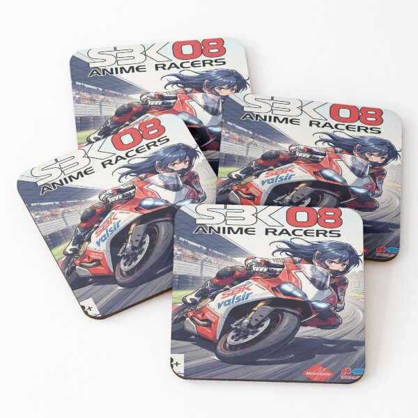 Item preview, Retro SBK Anime Racers - Vintage Circuit Motorcycle Art designed and sold by JMAVILA ART.