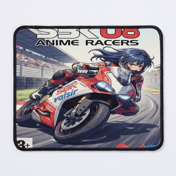 Item preview, Retro SBK Anime Racers - Vintage Circuit Motorcycle Art designed and sold by JMAVILA ART.