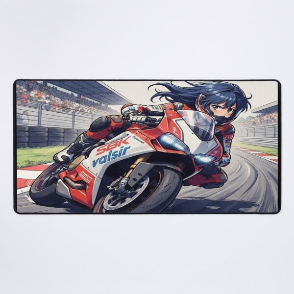 Item preview, Retro SBK Anime Racers - Vintage Circuit Motorcycle Art designed and sold by JMAVILA ART.