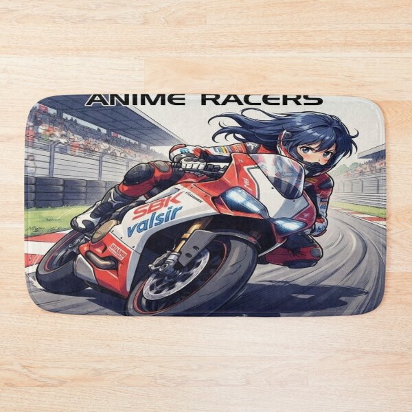Item preview, Retro SBK Anime Racers - Vintage Circuit Motorcycle Art designed and sold by JMAVILA ART.