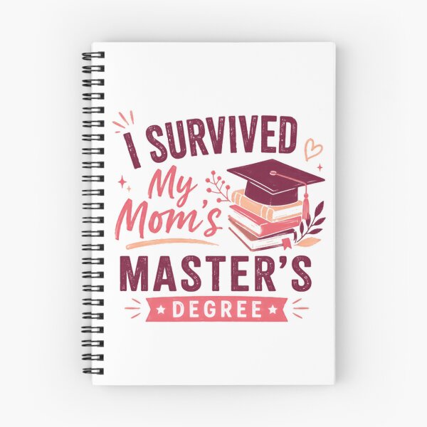 Item preview, I Survived My Mom's Master's Degree Family Graduation Celebration designed and sold by SkeletonsDanger.
