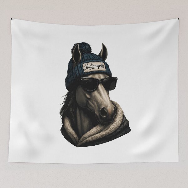 Item preview, Cool Horse Beanie Sunglasses designed and sold by VianDuell01.