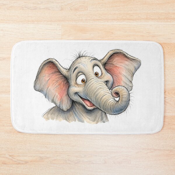 Item preview, Big Ears, Bigger Personality – Cute Watercolor Elephant designed and sold by Russell Thorne.