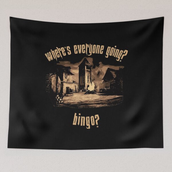 Item preview, Where's Everyone Going Bingo Spooky Vintage Tee designed and sold by Gerbino95.