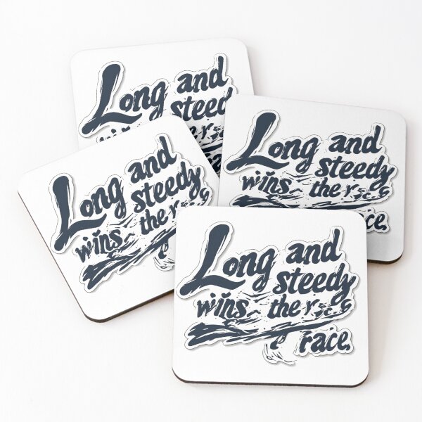 Item preview, Long and Steady Wins the Race Motivational Quote designed and sold by YAM716.