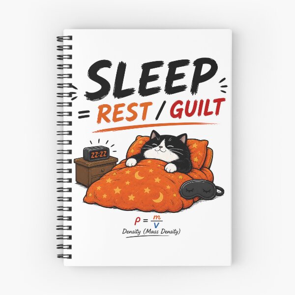 Item preview, MASS DENSITY | Funny Cat Sleep Physics Pun designed and sold by ianm1028.