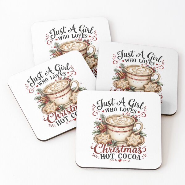 Item preview, Just A Girl Who Loves Christmas Hot Cocoa designed and sold by Steele-Art.